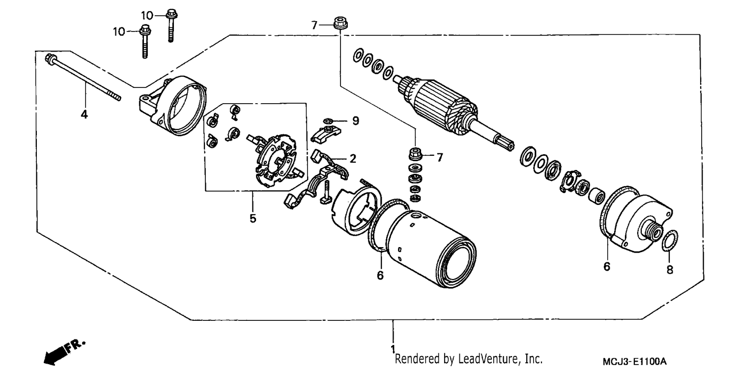 STARTING MOTOR (CBR900RRY,1/RE1)