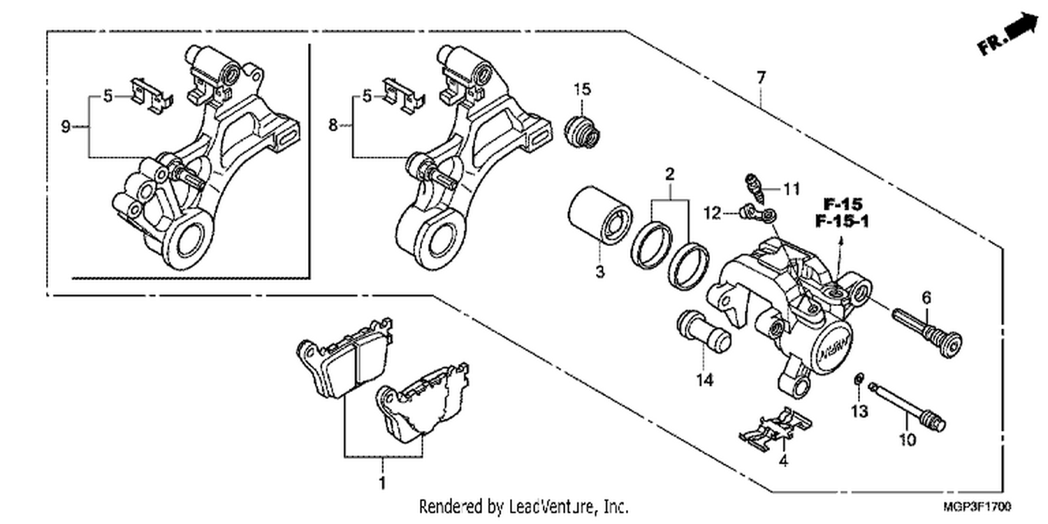  REAR BRAKE CALIPER