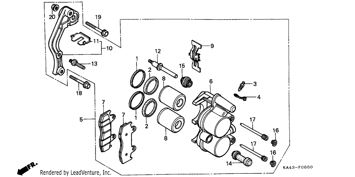 FRONT BRAKE CALIPER (1)