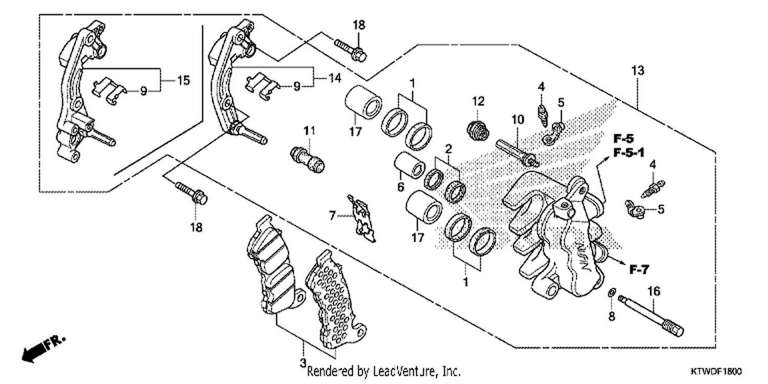  FRONT BRAKE CALI PER