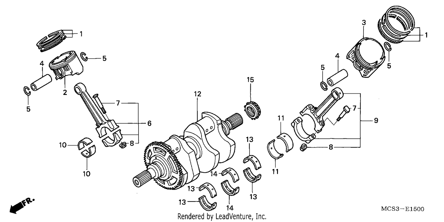 CRANK SHAFT/PISTON