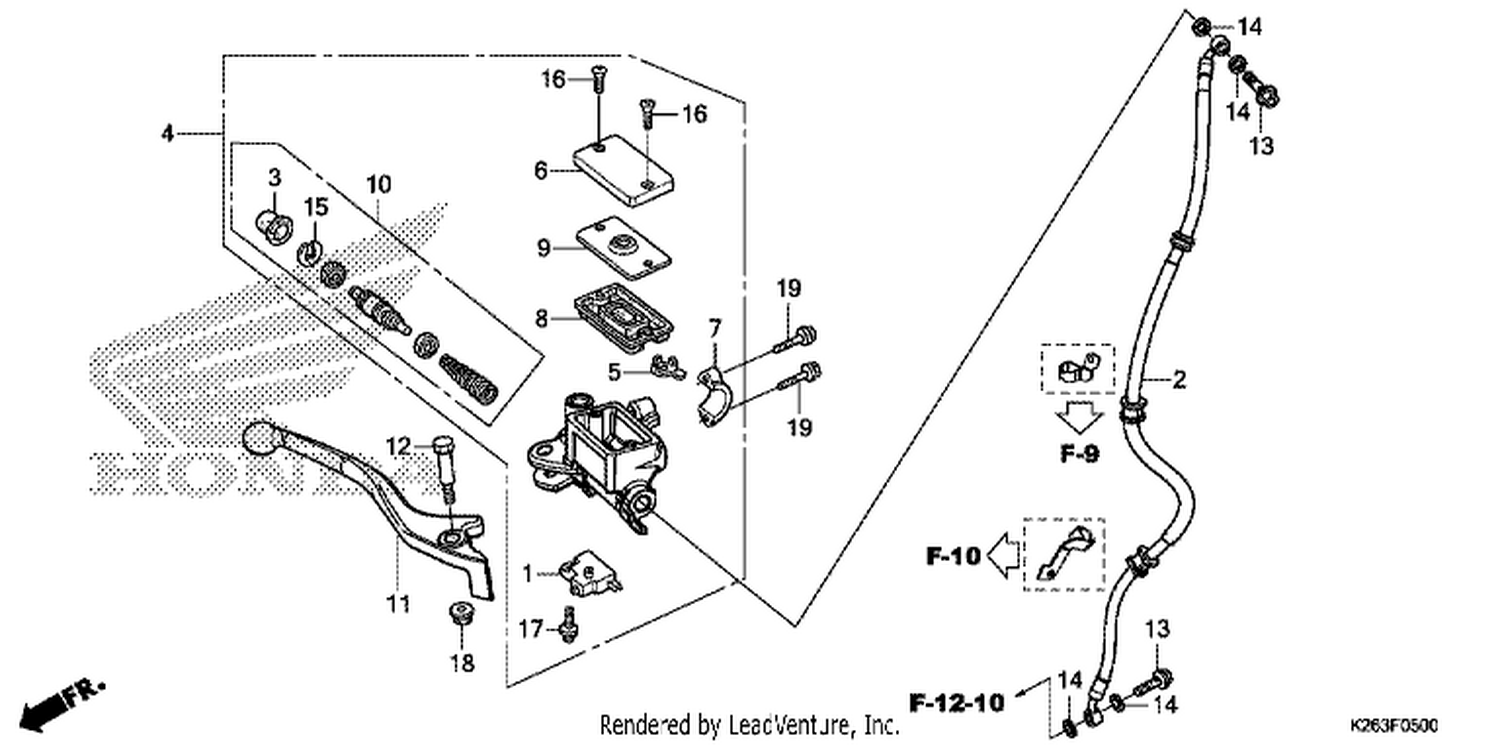  FRONT BRAKE MASTER CYLINDER
