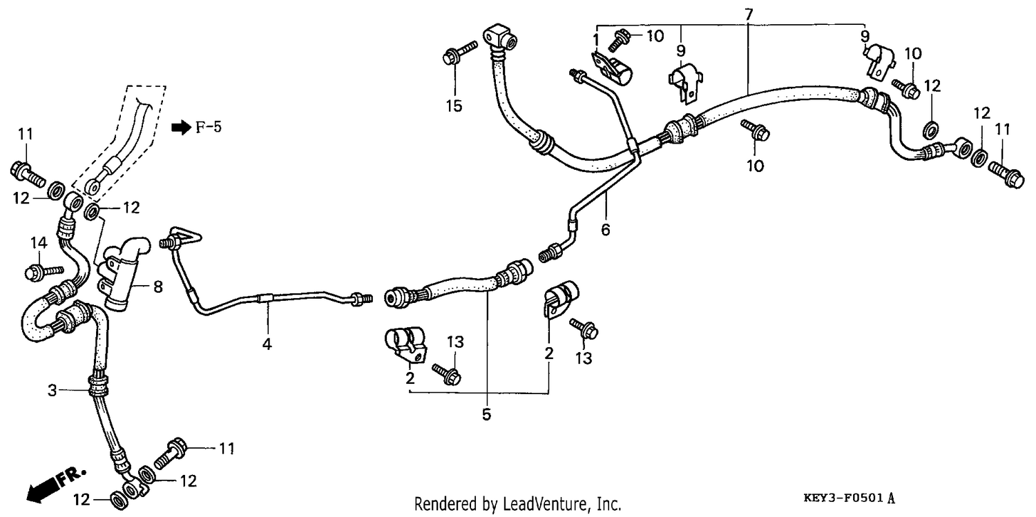 REAR BRAKE PIPE