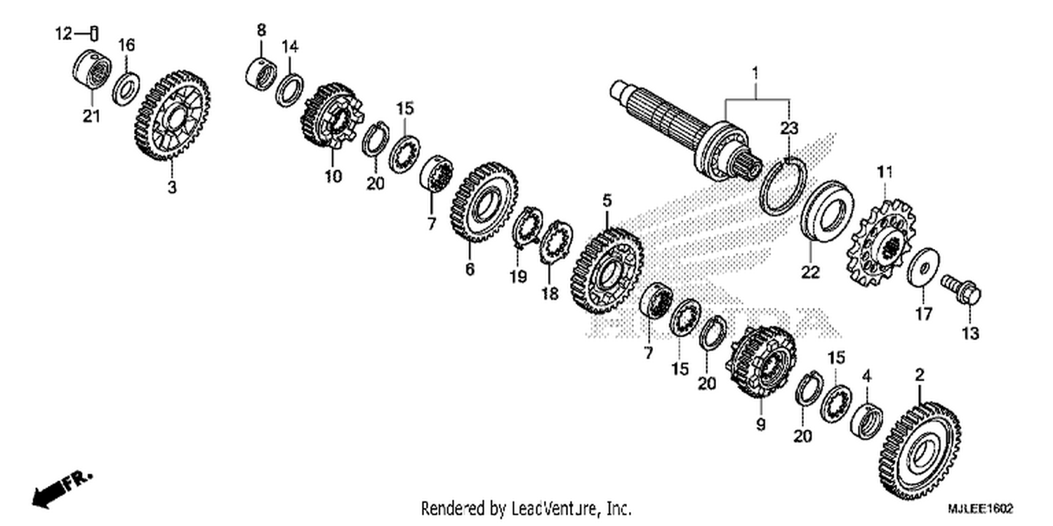  2 TRANSMI SSI ON (COUNTERSHAFT) ( NC700SD/ 750SD)