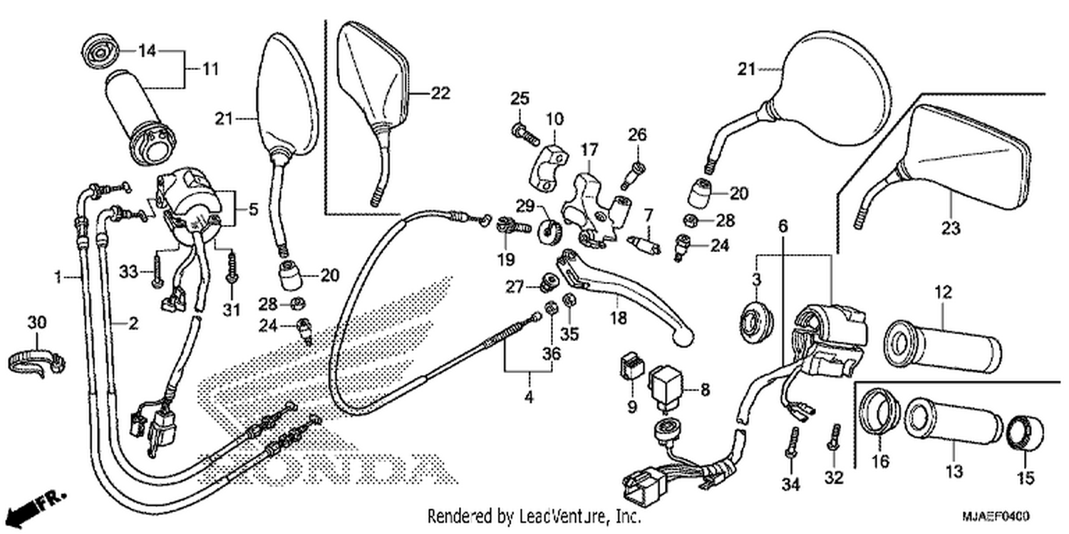  HANDLE LEVER/ SWI TCH/ CABLE