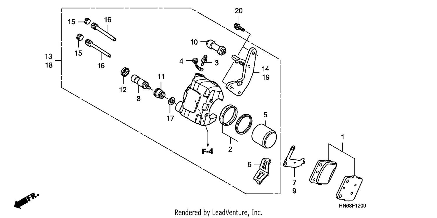 FRONT BRAKE CALIPER