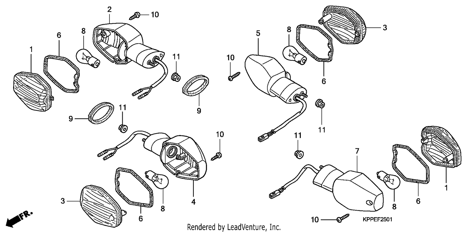 WINKER (CBR125RW7/RW9/RWA)