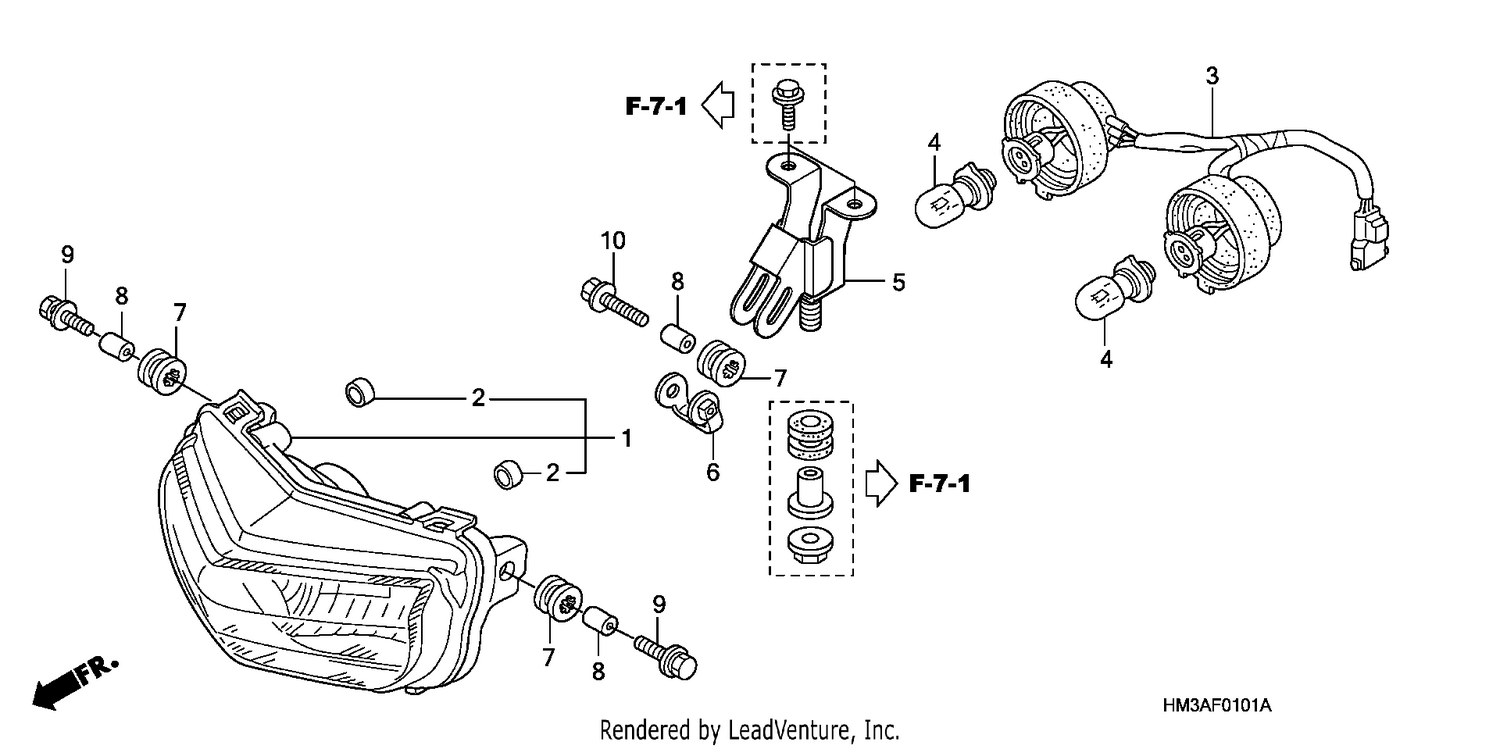 HEADLIGHT (TRX300EX'07,'08)