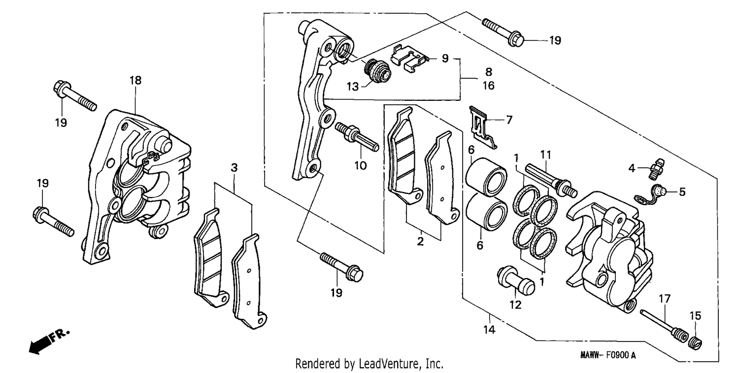 FRONT BRAKE CALIPER