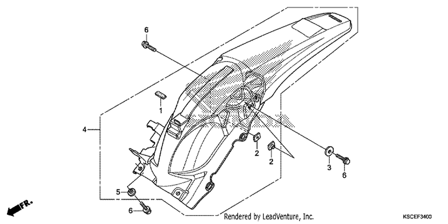  REAR FENDER