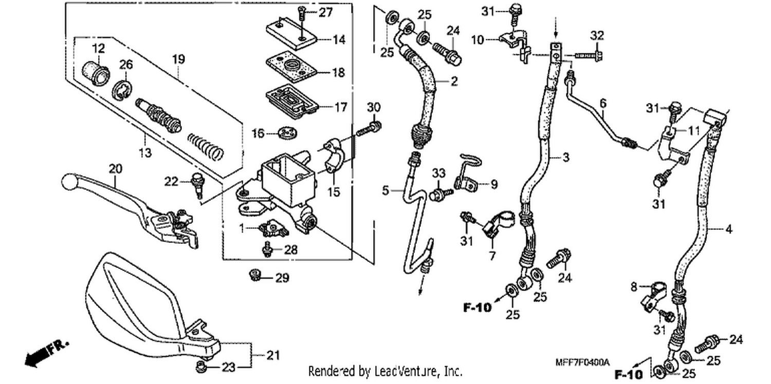  FR. BRAKE MASTER CYLINDER