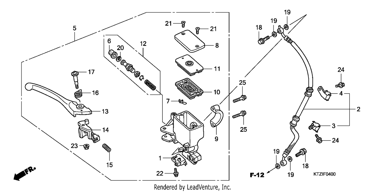 FR. BRAKE MASTER CYLINDER