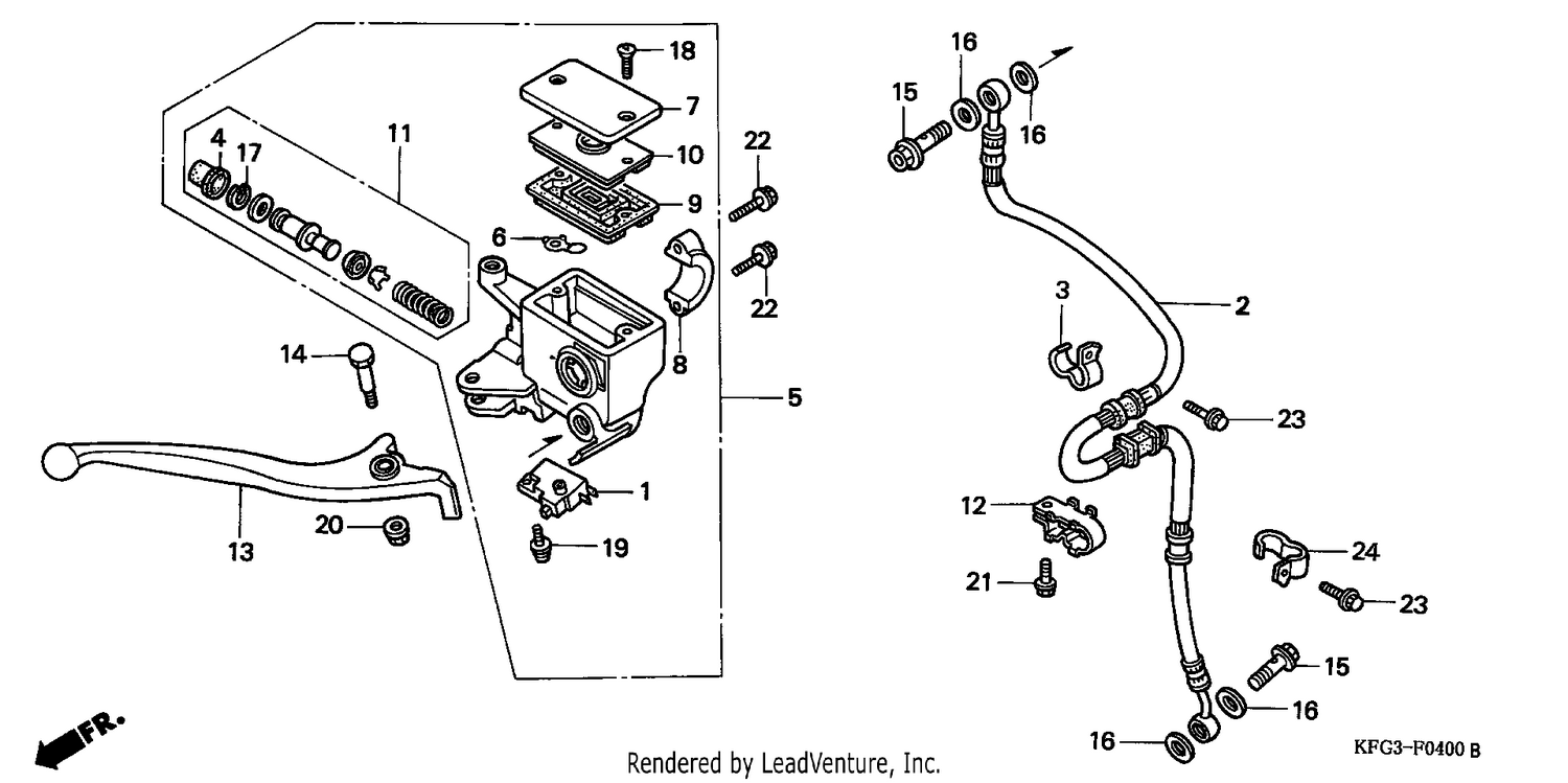 FR. BRAKE MASTER CYLINDER