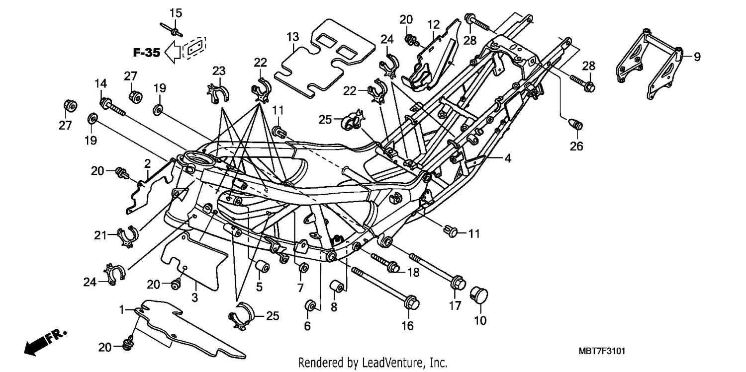 FRAME BODY (XL1000VA)