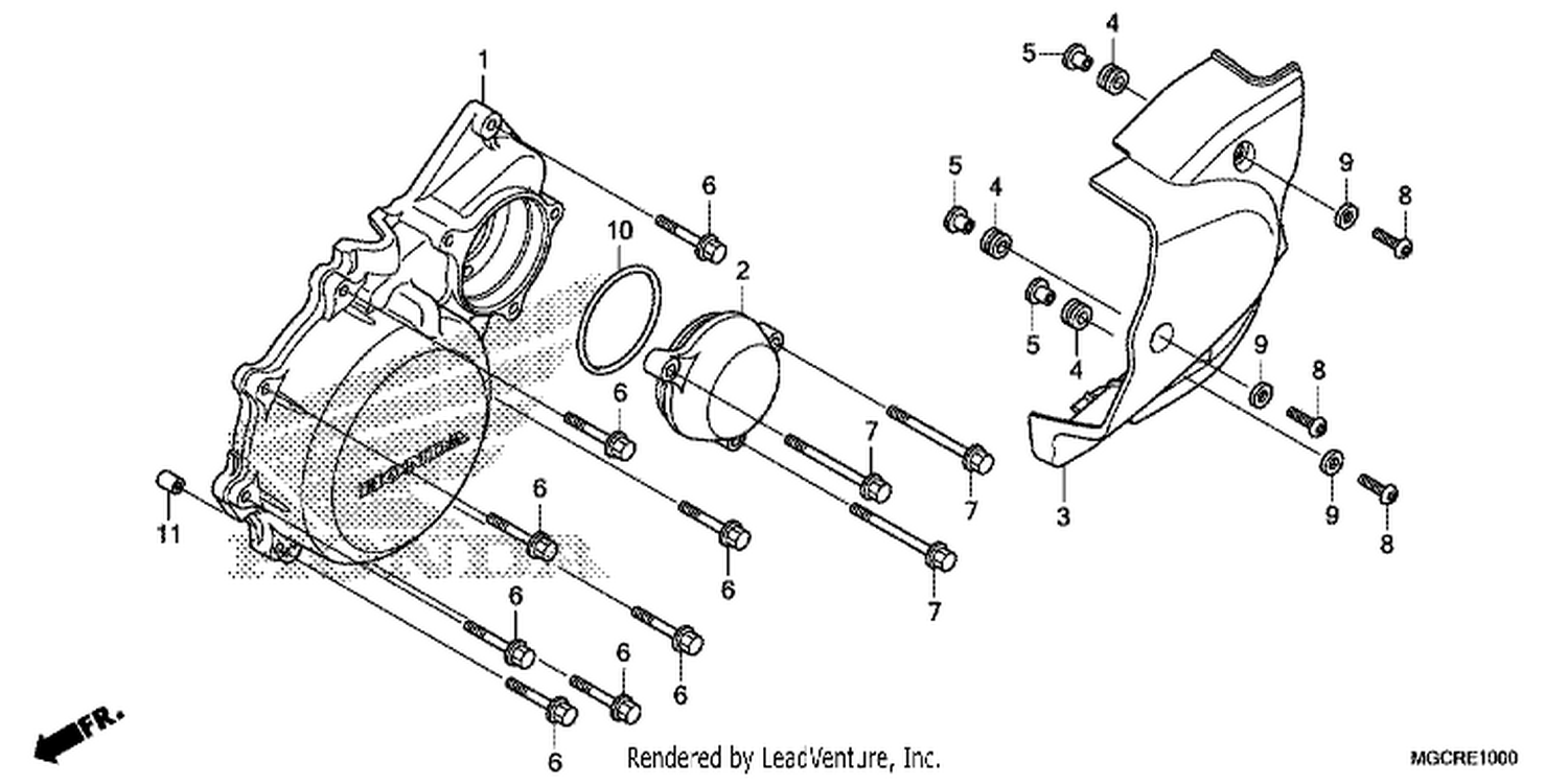  LEFT CRANKCASE COVER