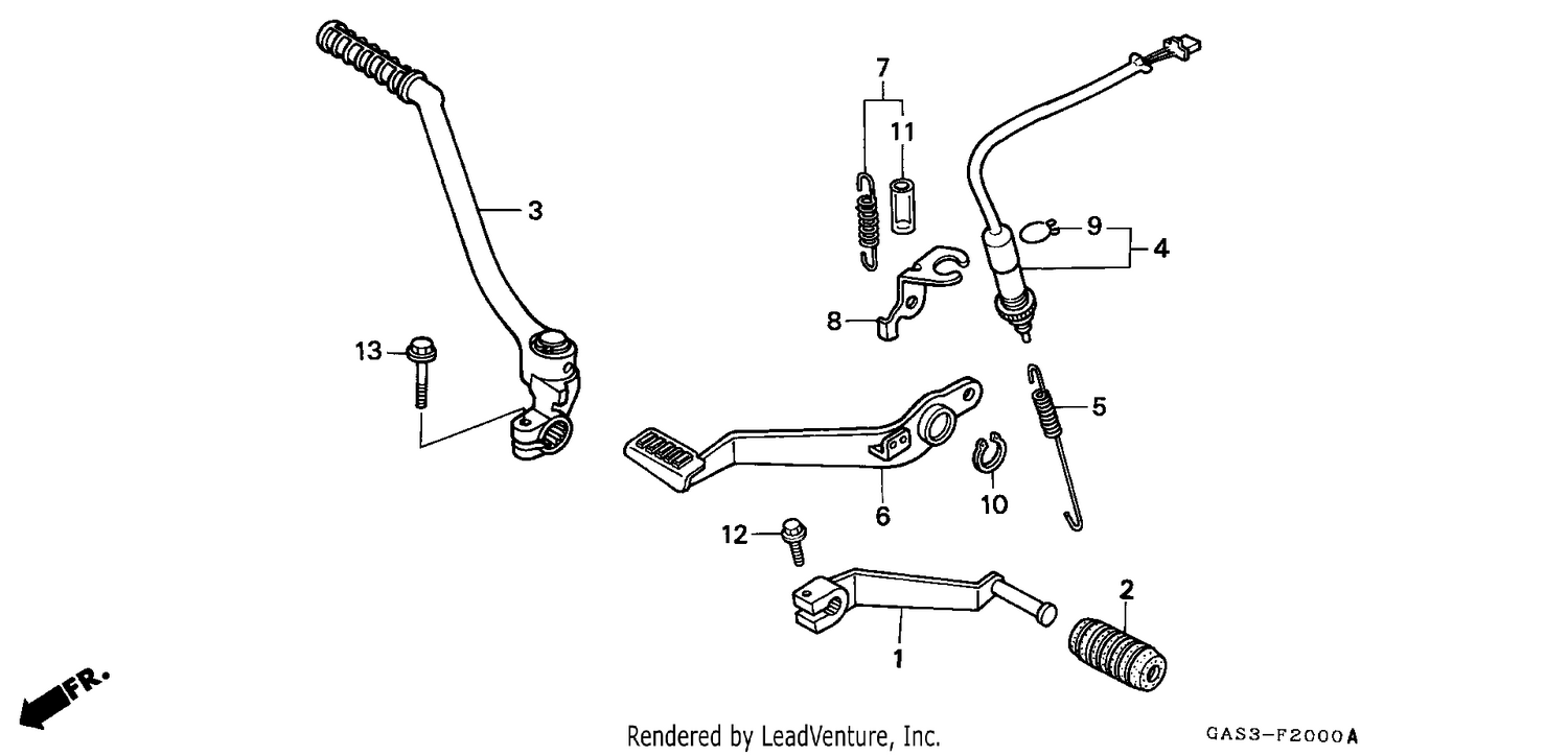 PEDAL/KICK STARTER ARM