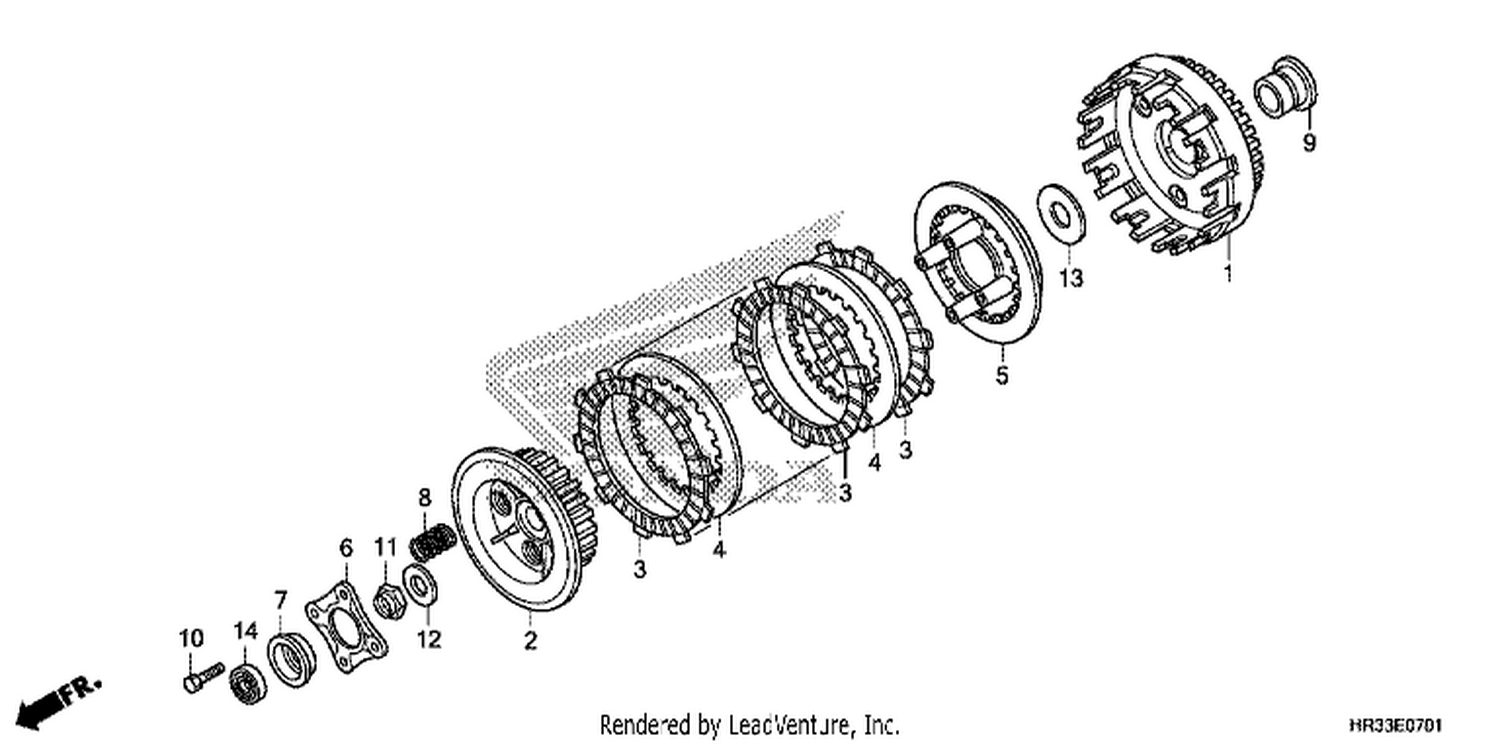  1 CLUTCH (TRX420FE1/FM1/FM2/TE1/TM1)