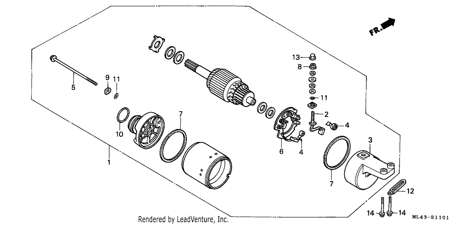 STARTING MOTOR (CB450SJ)