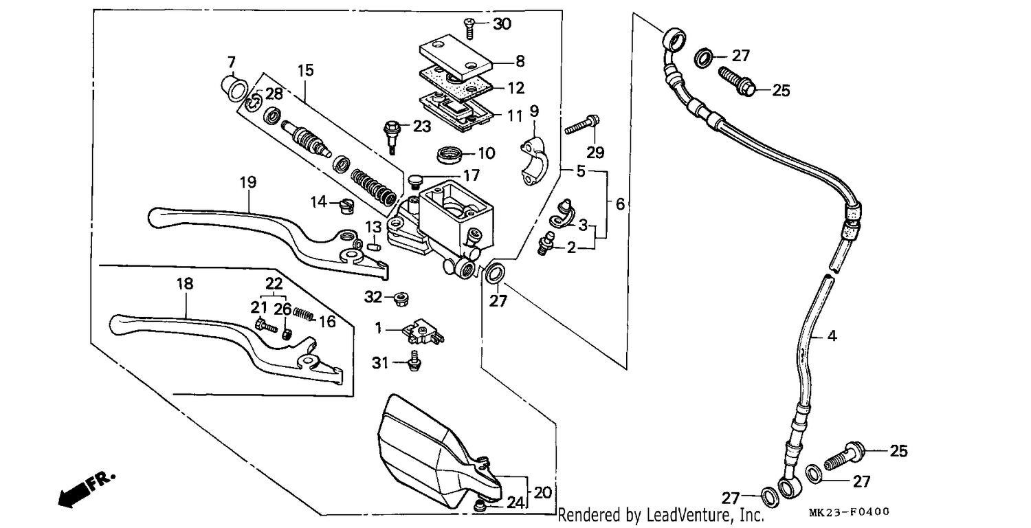 FR. BRAKE MASTER CYLINDER