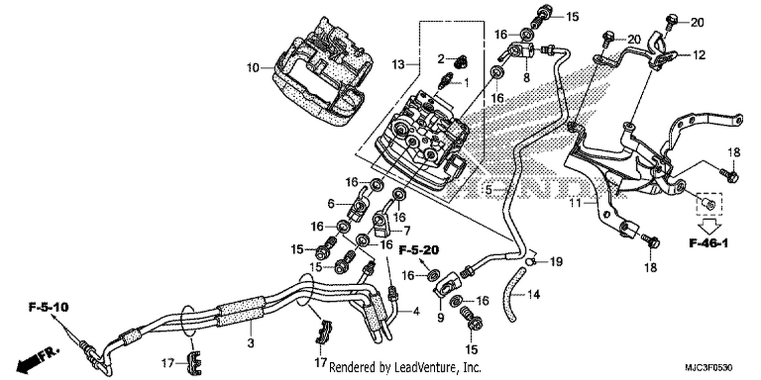  30 FRONT VALVE UNIT (CBR600RA)