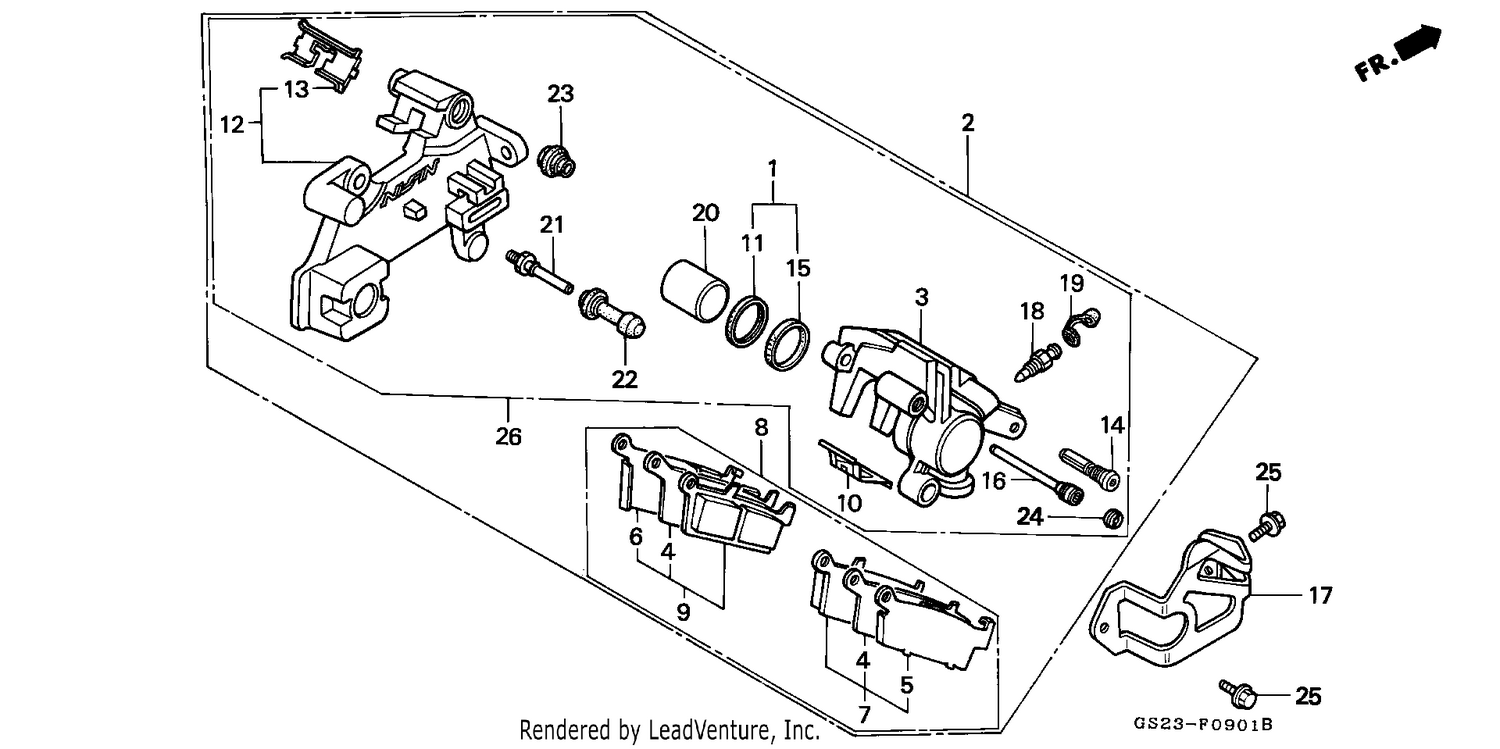 REAR BRAKE PANEL (CR80RN/RP/RR)