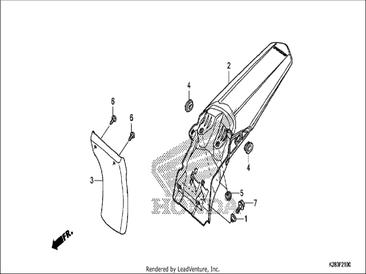 REAR FENDER
