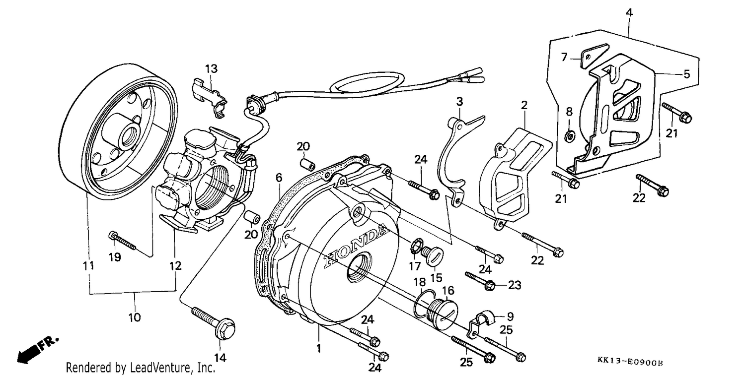 LEFT CRANKCASE COVER/ GENERATOR