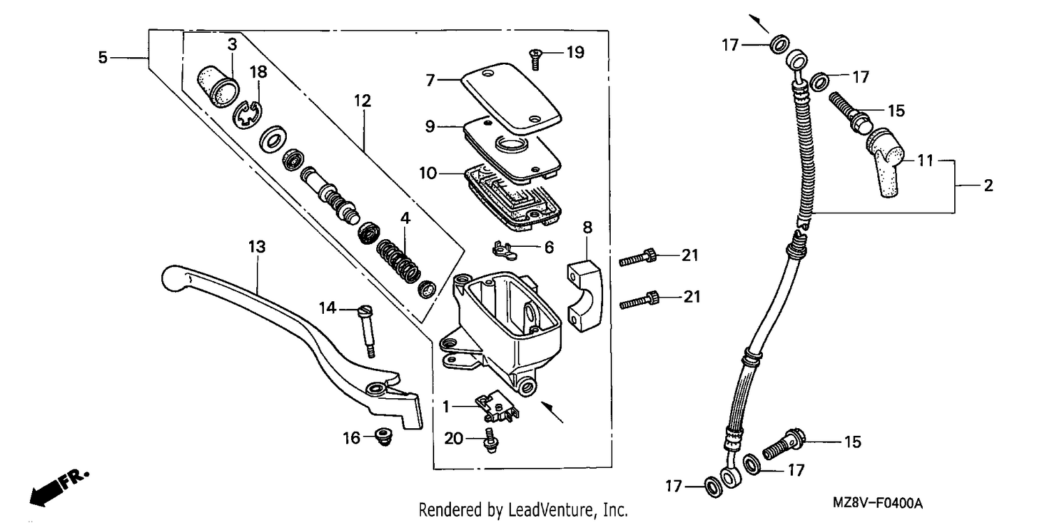 FR. BRAKE MASTER CYLINDER
