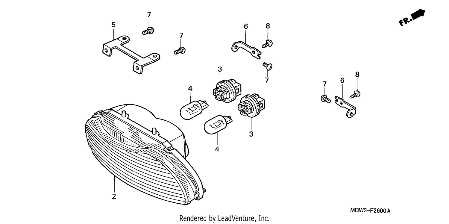 TAILLIGHT (CBR600F/F44)