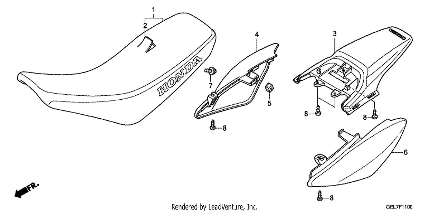  SEAT/REAR FENDER