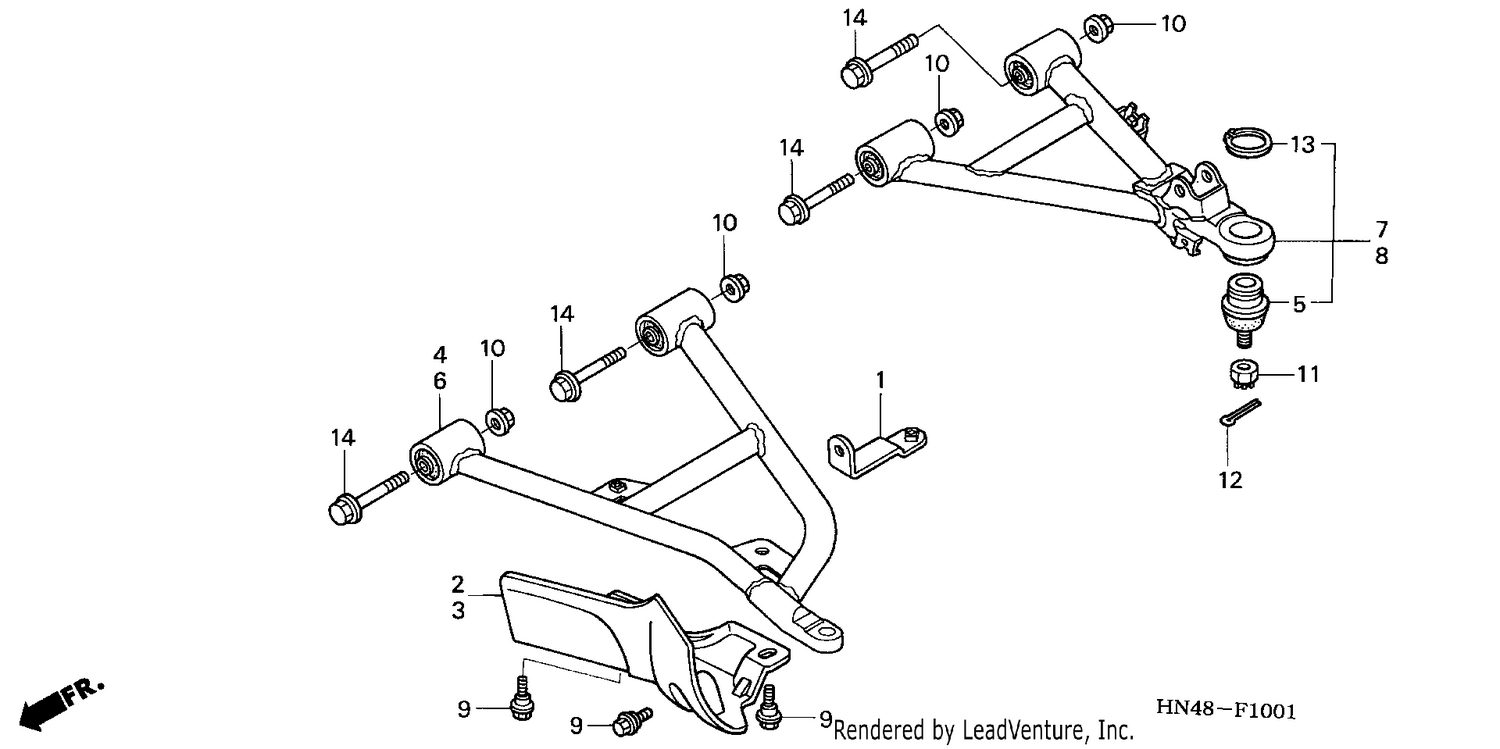 FRONT ARM (TRX350FM/FE)