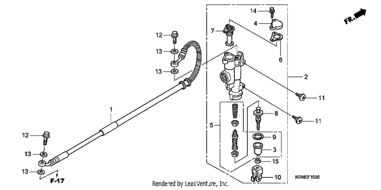  RR. BRAKE MASTER CYLI NDER