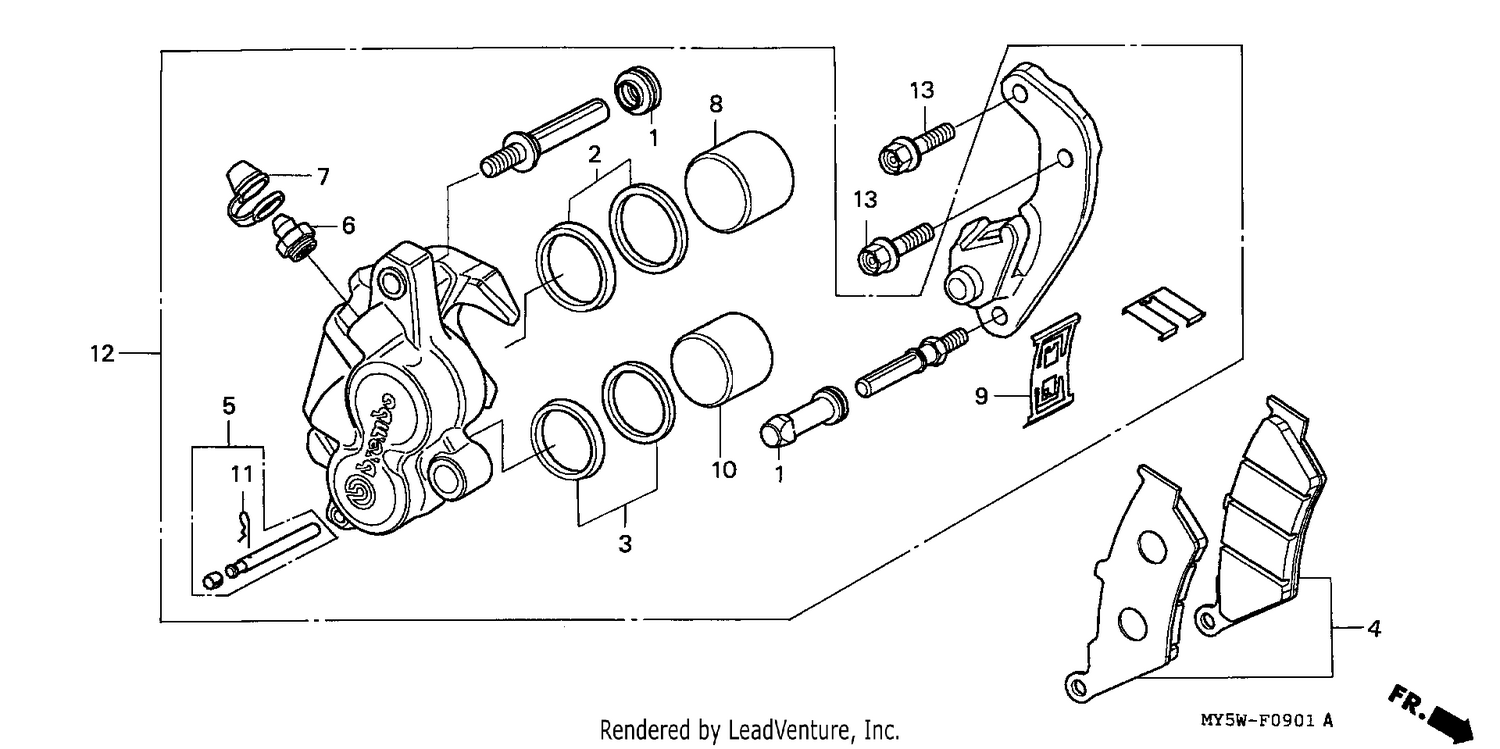 FRONT BRAKE CALIPER (2)