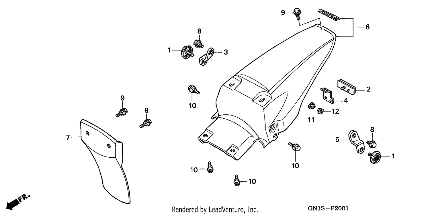 REAR FENDER (2)