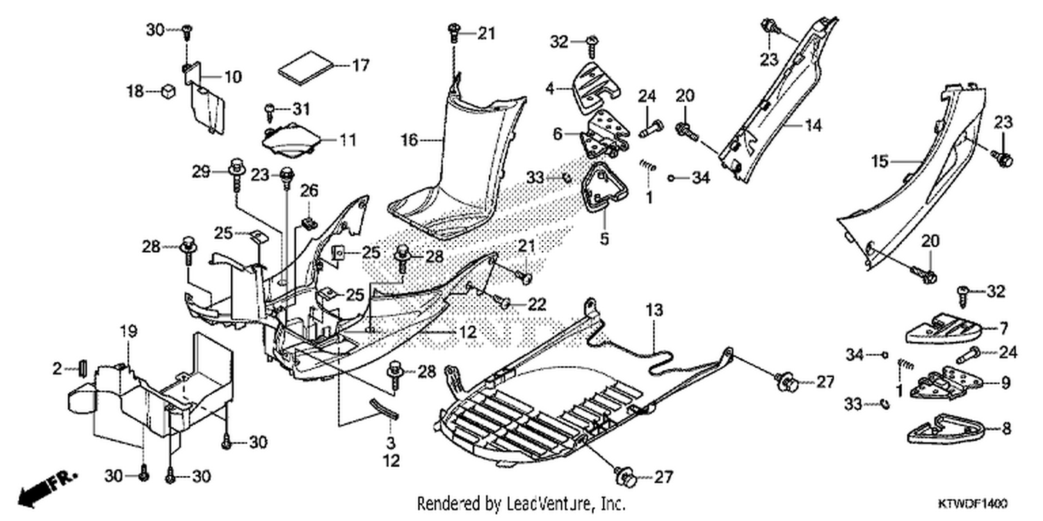  FLOOR PANEL/PILLION STEP