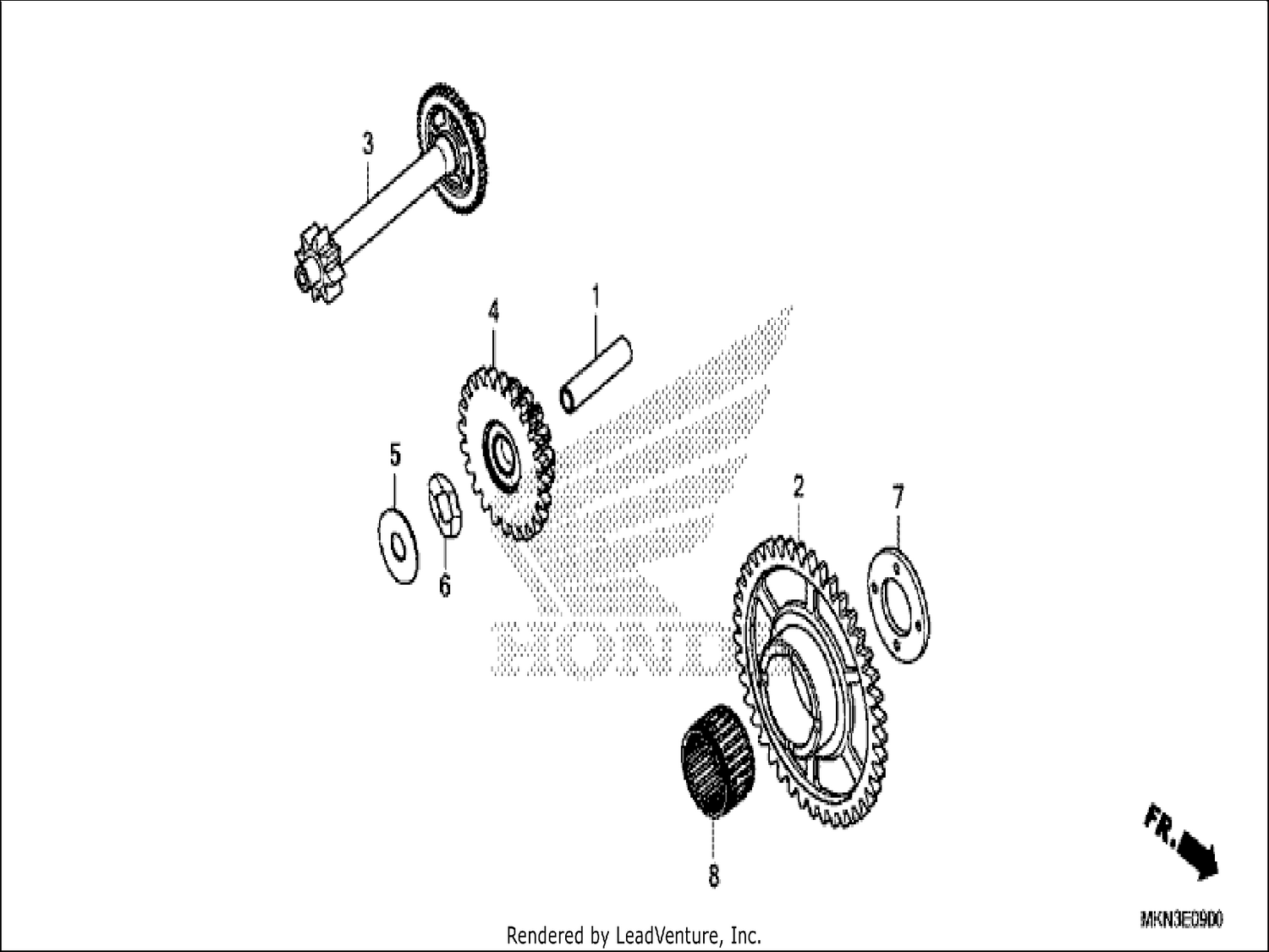  STARTING DRIVEN GEAR