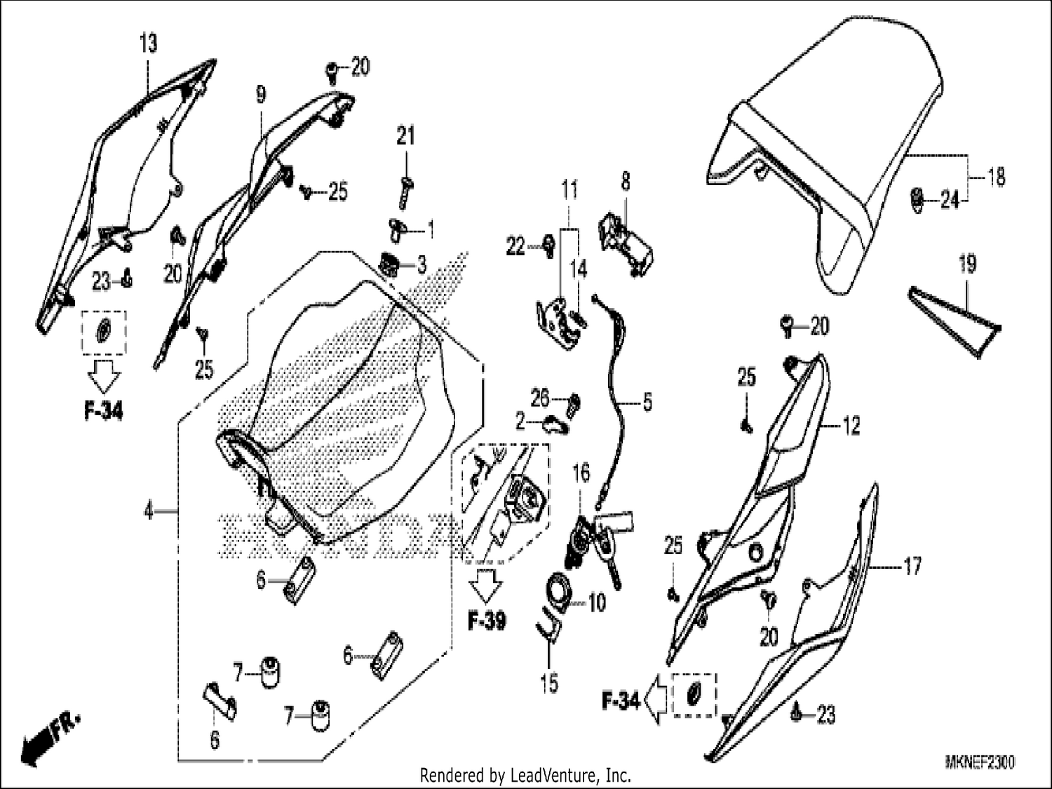  SEAT/REAR COWL
