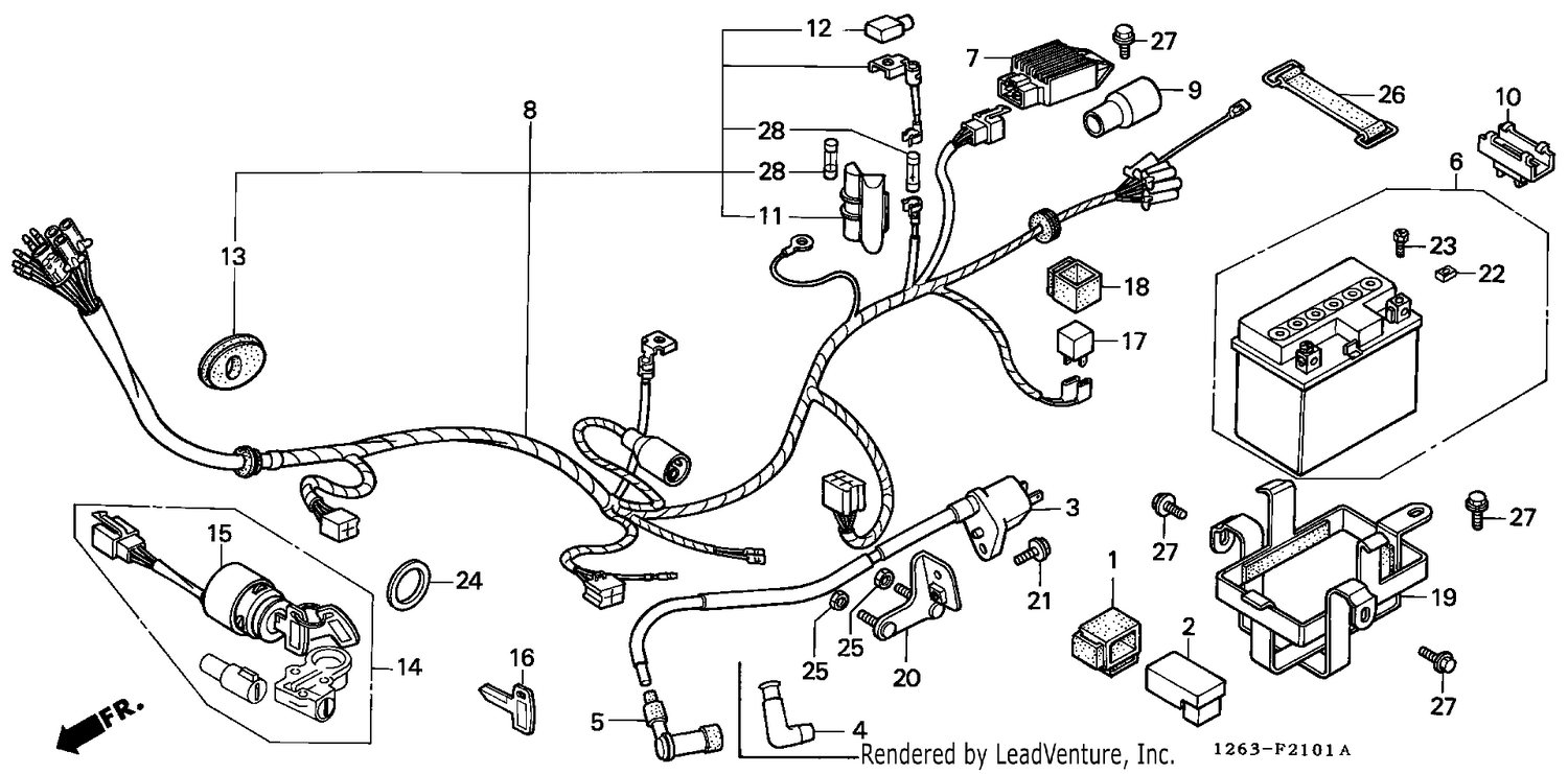 WIRE HARNESS/ IGNITION COIL/BATTERY