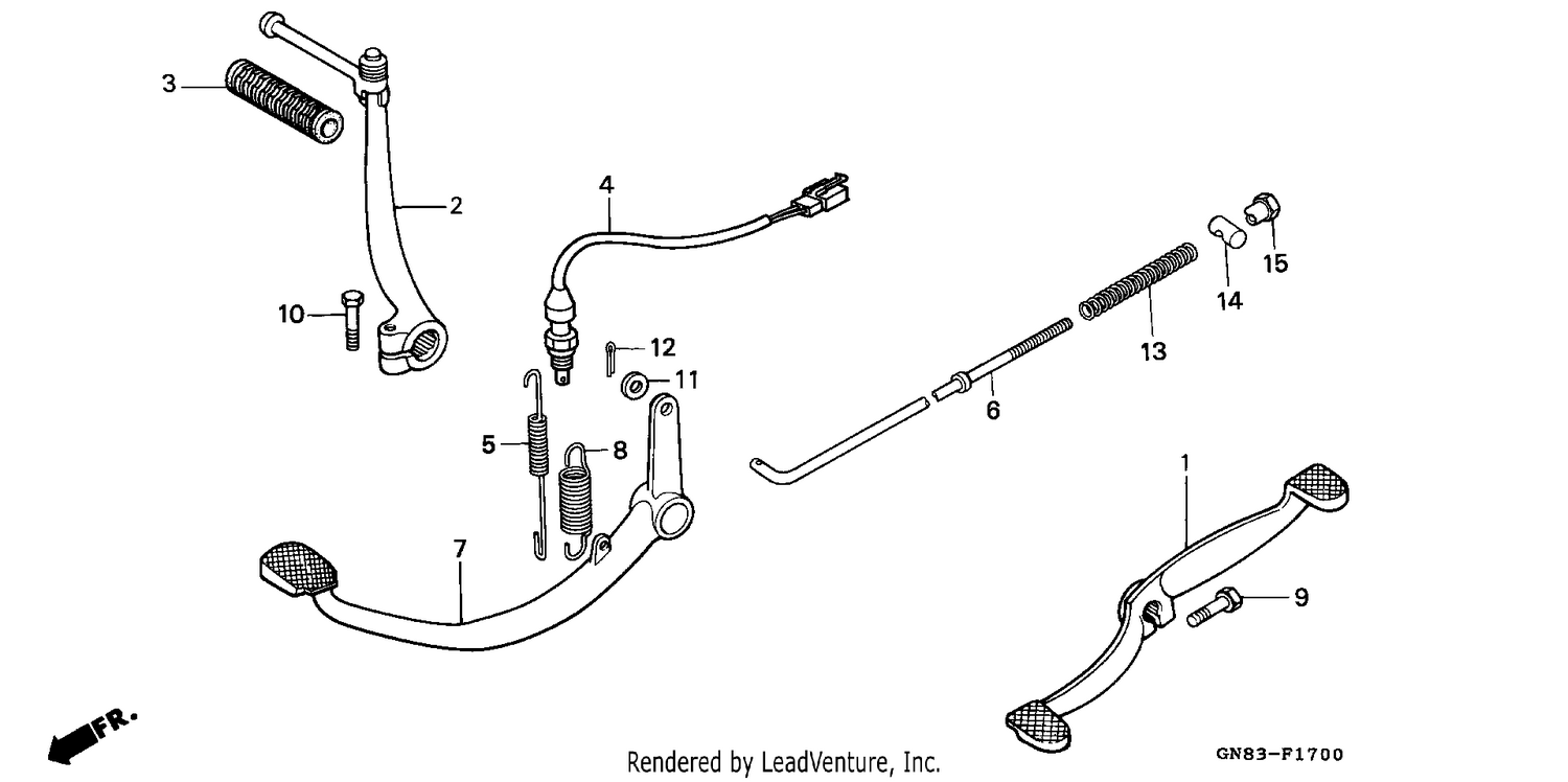 PEDAL/KICK STARTER ARM