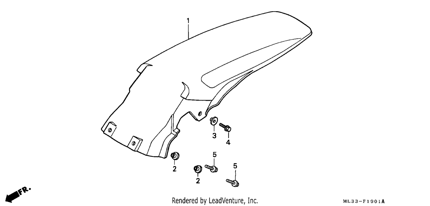 REAR FENDER (CR500RM-)