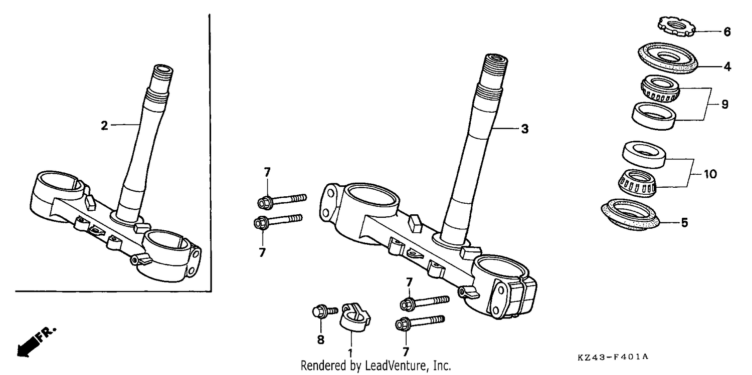 STEERING STEM (CR125RS/RT/RV)