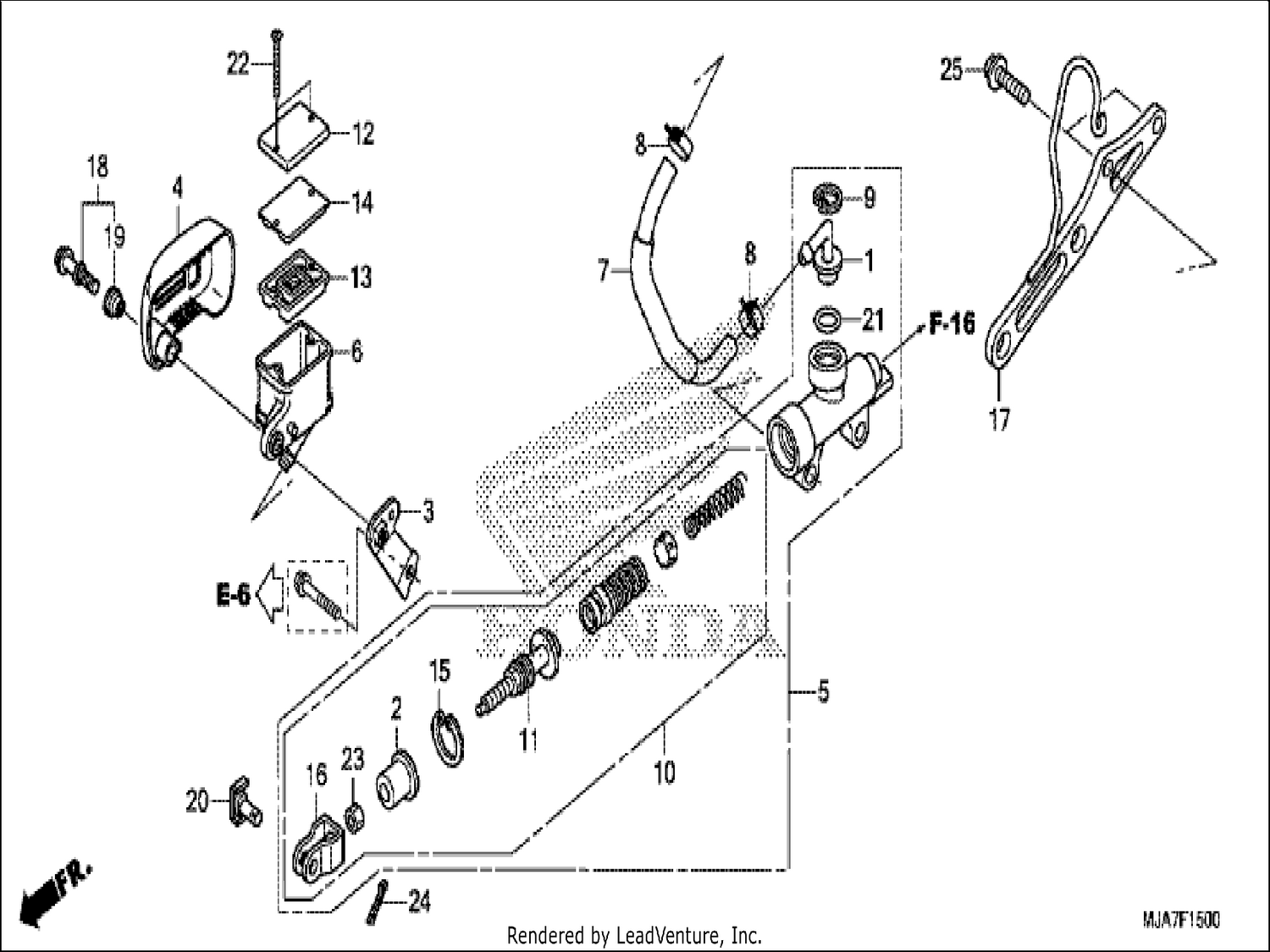  REAR BRAKE MASTER CYLINDER