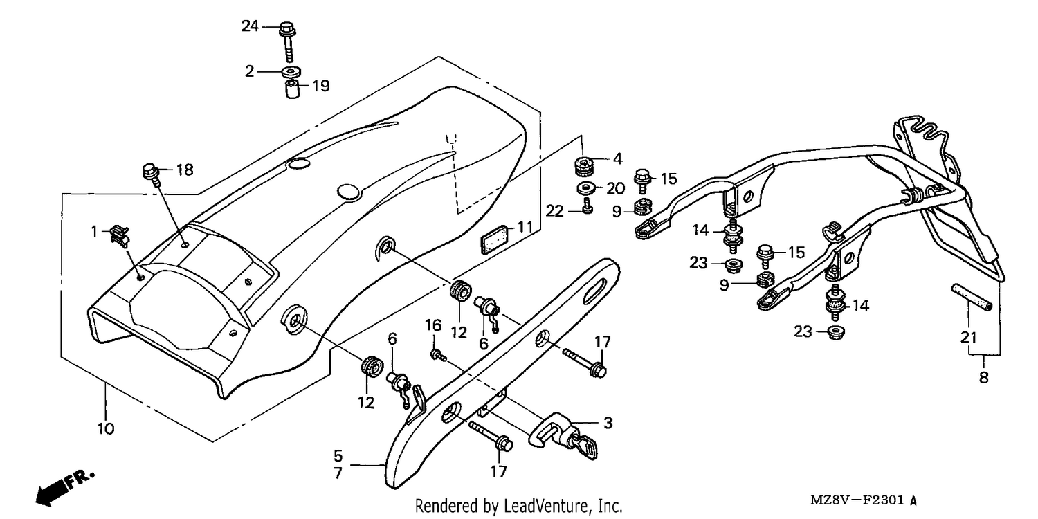 REAR FENDER (2)