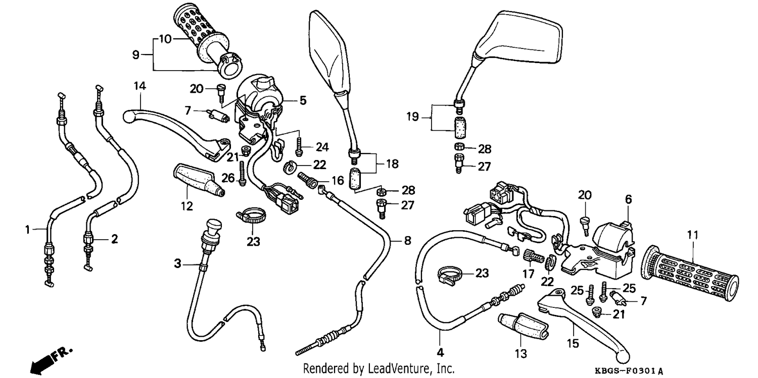 HANDLE LEVER/SWITCH/CABLE (2)