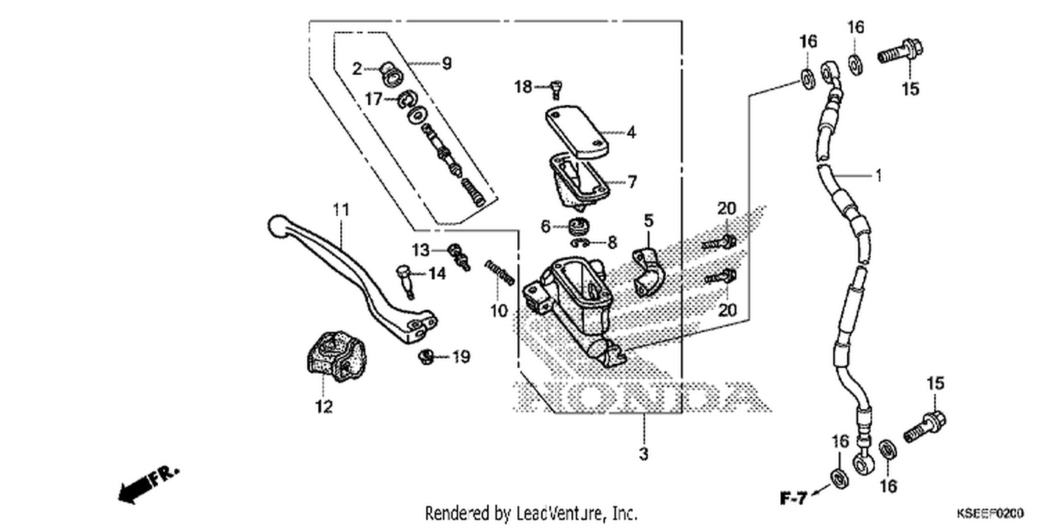  FR. BRAKE MASTER CYLINDER