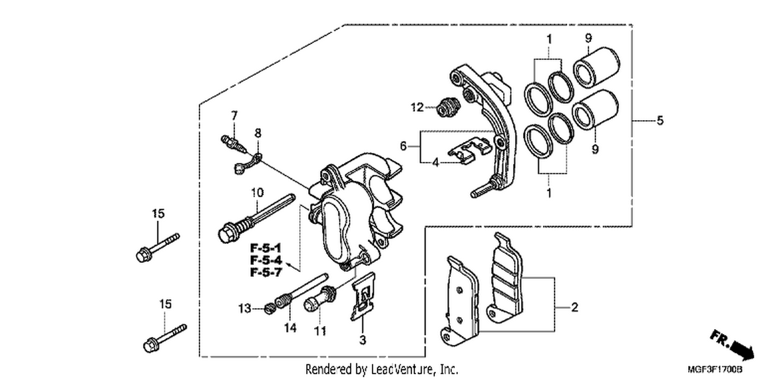  REAR BRAKE CALI PER