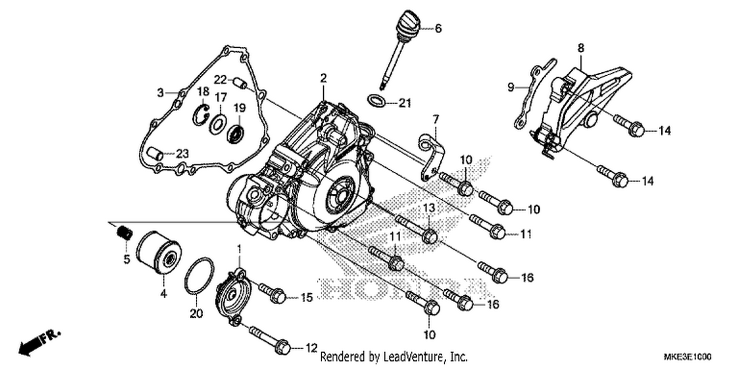  LEFT CRANKCASE COVER