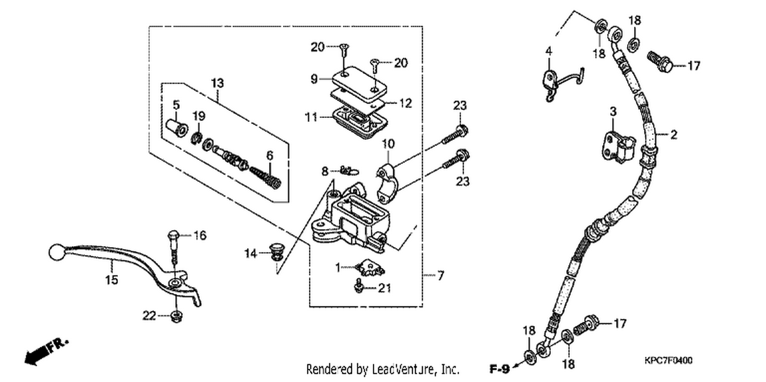  FR. BRAKE MASTER CYLINDER