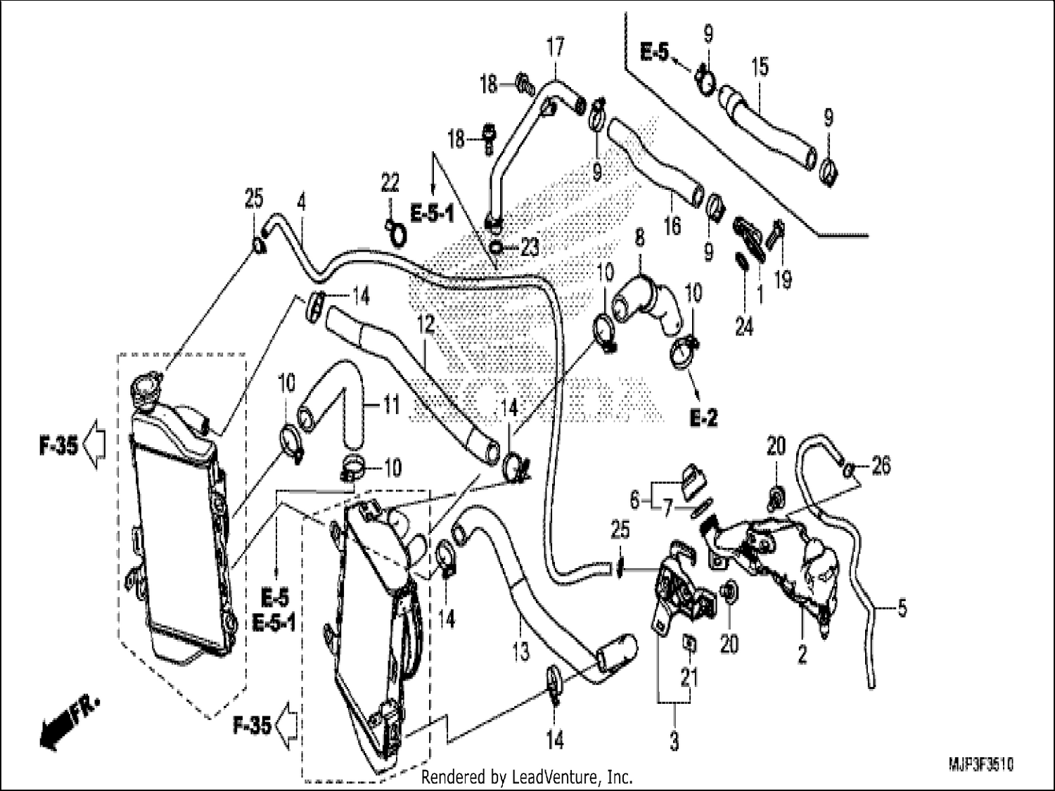  10 RADIATOR HOSE