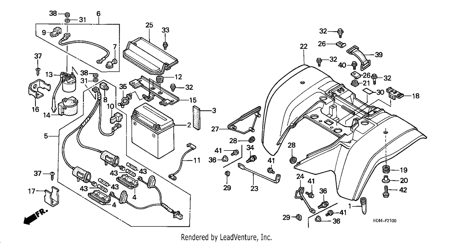 REAR FENDER ('88)